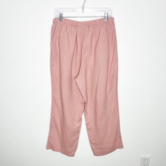 Orvis Pink 100% Linen Set Button Down Shirt and Pull On Pants Size Medium - Picture 7 of 10